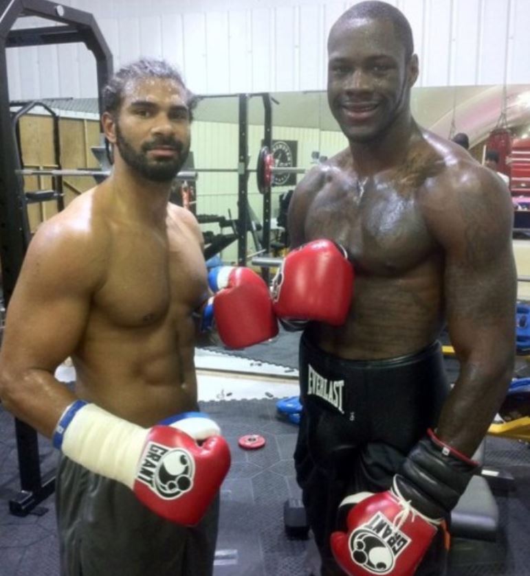  David Haye sparred with the Bronze Bomber and said he had a good chin too