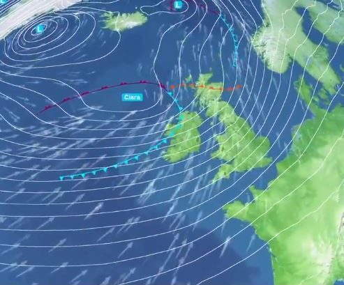  The Met Office expects Storm Ciara to bring wet and windy weather this weekend