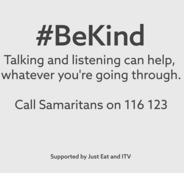  ITV put up special 'Be kind' messages in the ad breaks