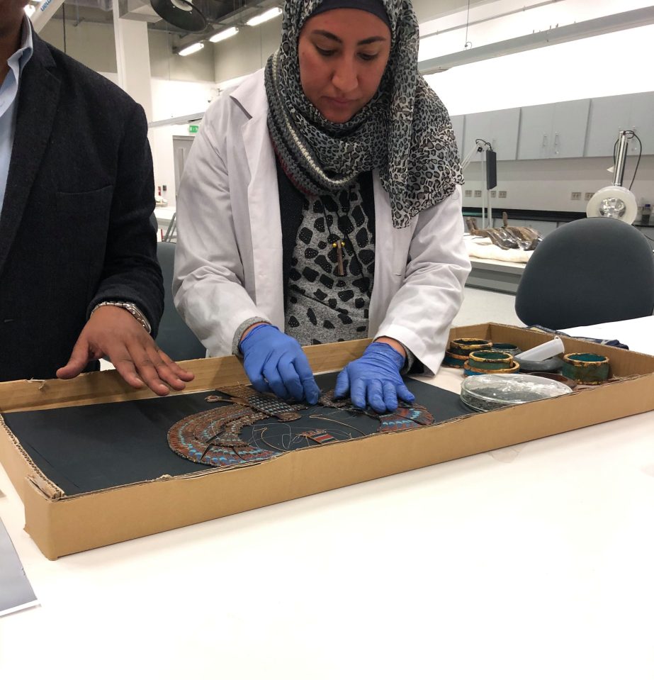  Some of the artefacts, like this bird necklace, were wrongly put back together by Howard Carter and his team