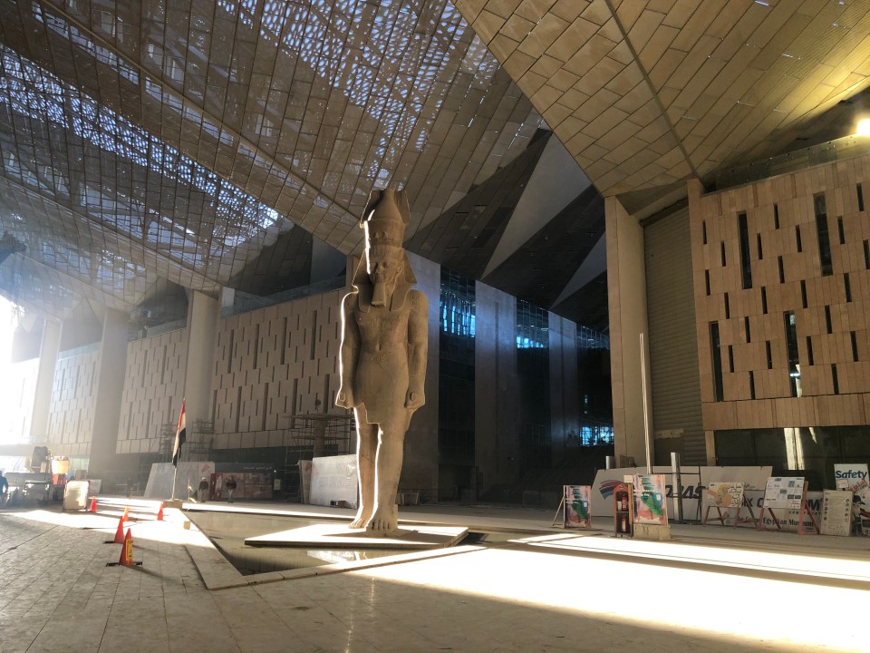  A huge Ramesses II statue is set to greet visitors in the main atrium