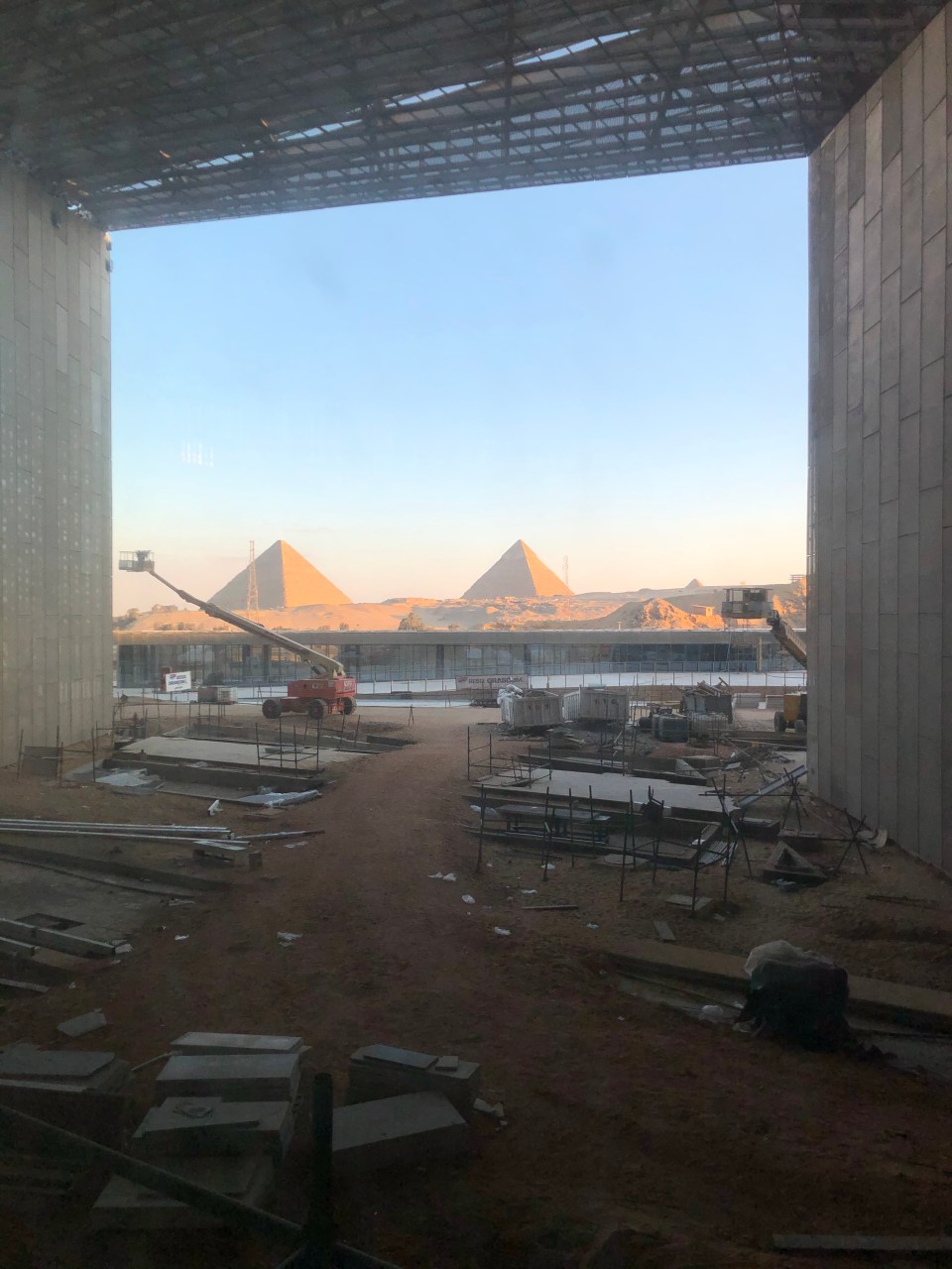  The current view from the pyramid viewing platform