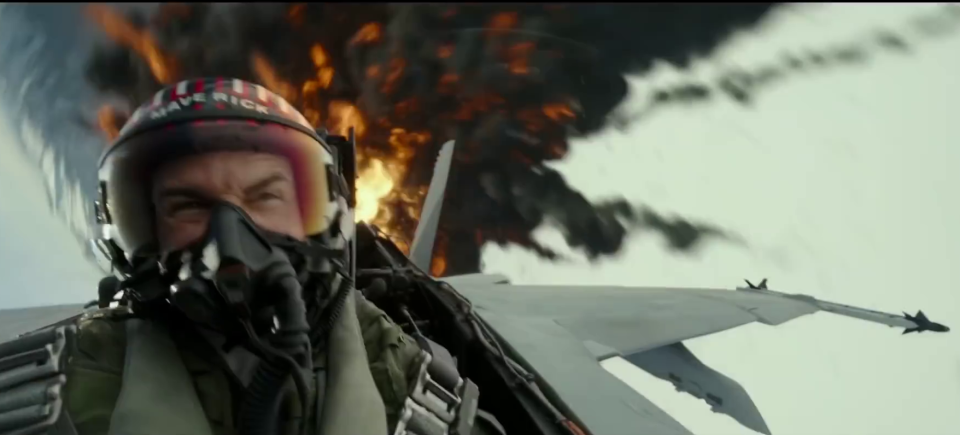  However the trailer features a lot of heavy breathing from Tom as he flies in plane in tense scenes