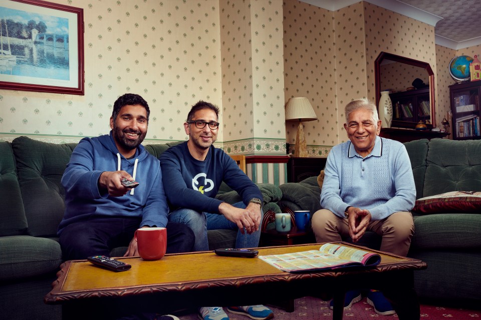  The Siddiquis in Derby - (L-R) Baasit, Raza and Sid.