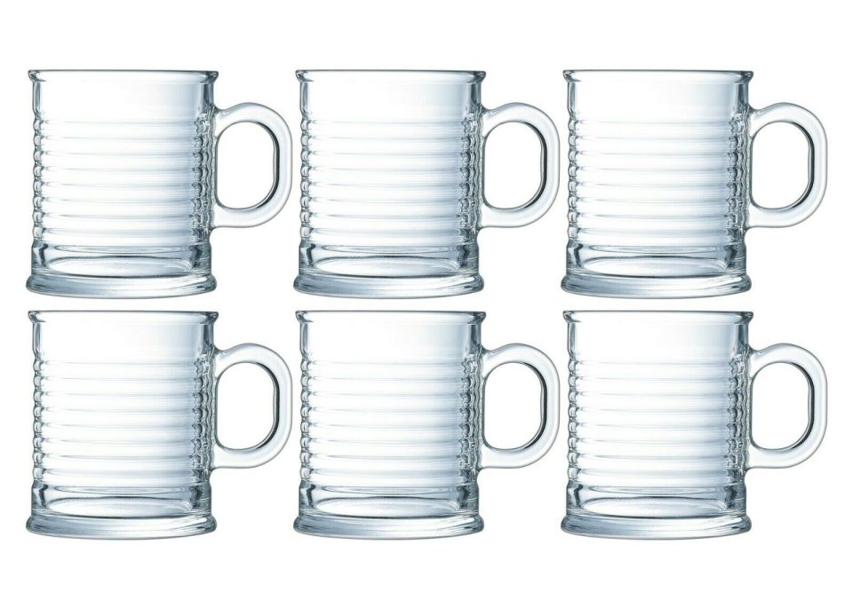  This set of six would serve a stylish coffee at a dinner party