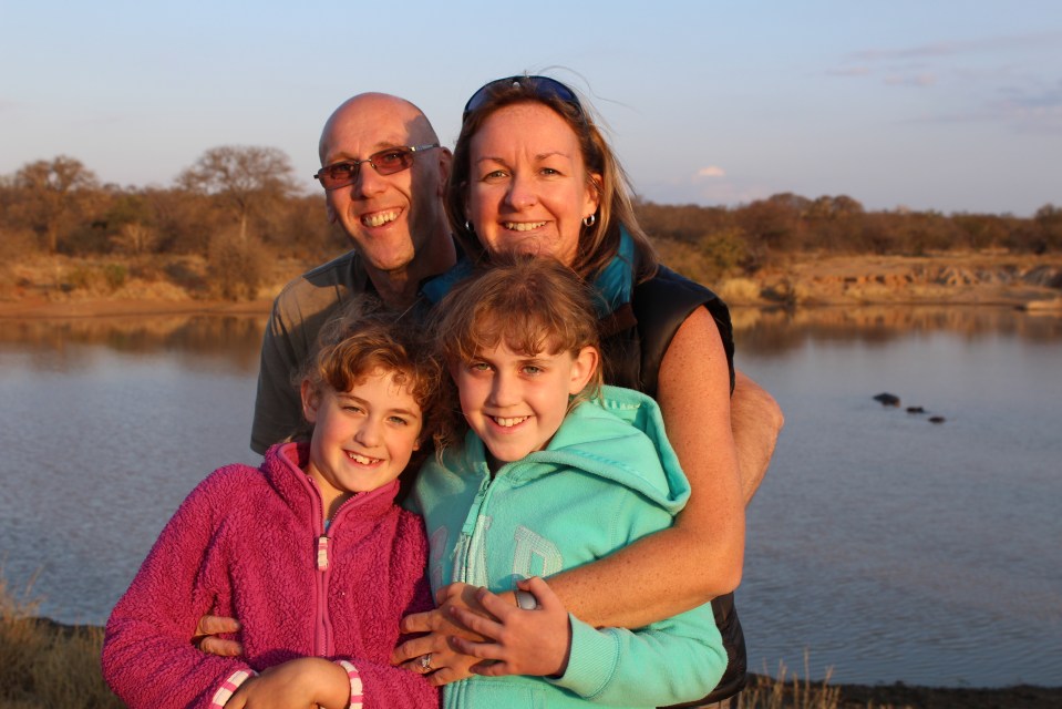 Michelle Laverick’s husband Martin tragically died in August 2017 (pictured with daughters Lily and Ruby)