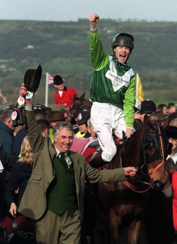  Fitzy was all smiles after winning the 1999 Gold Cup