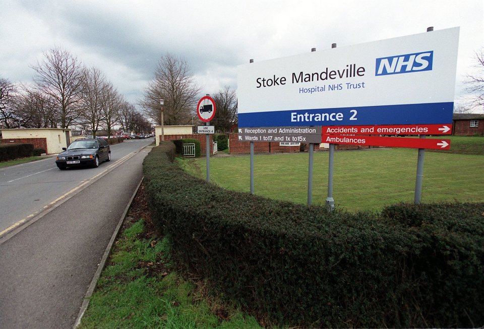 She continued to deteriorate and was rushed to Stoke Mandeville Hospital