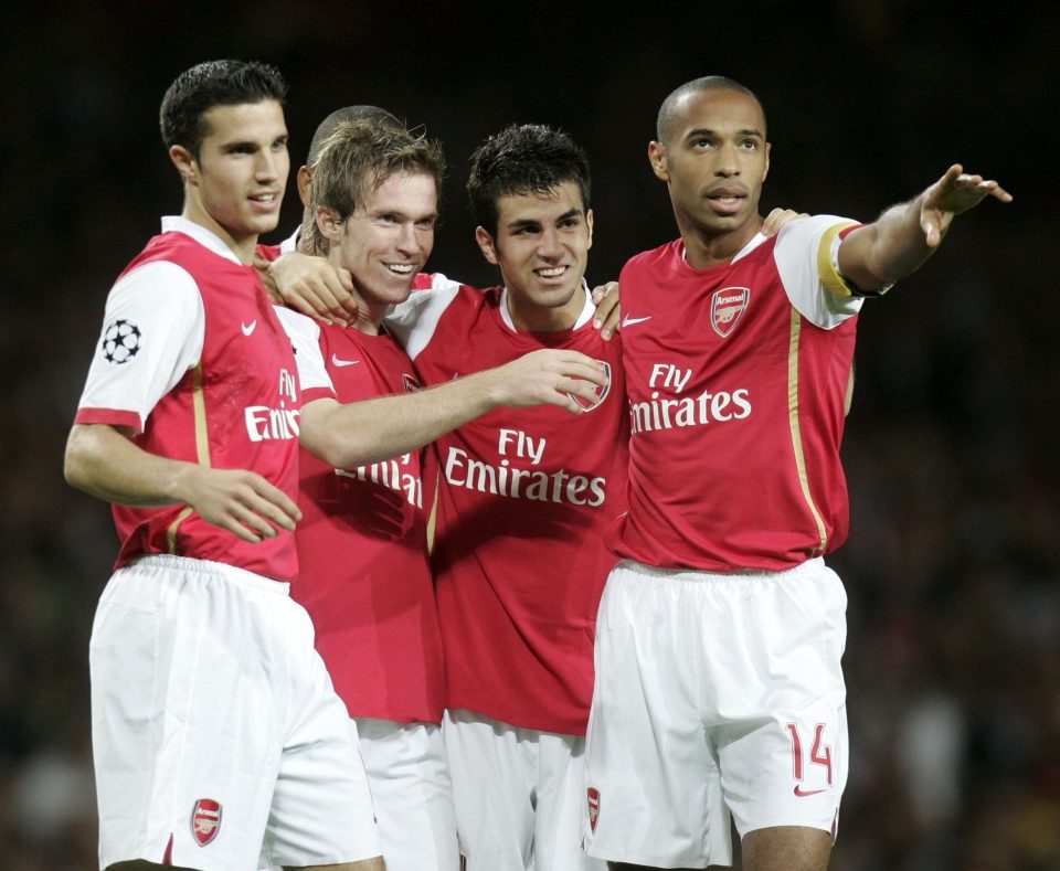  Hleb played alongside Arsenal heroes including Cesc Fabregas, Thierry Henry and Robin Van Persie