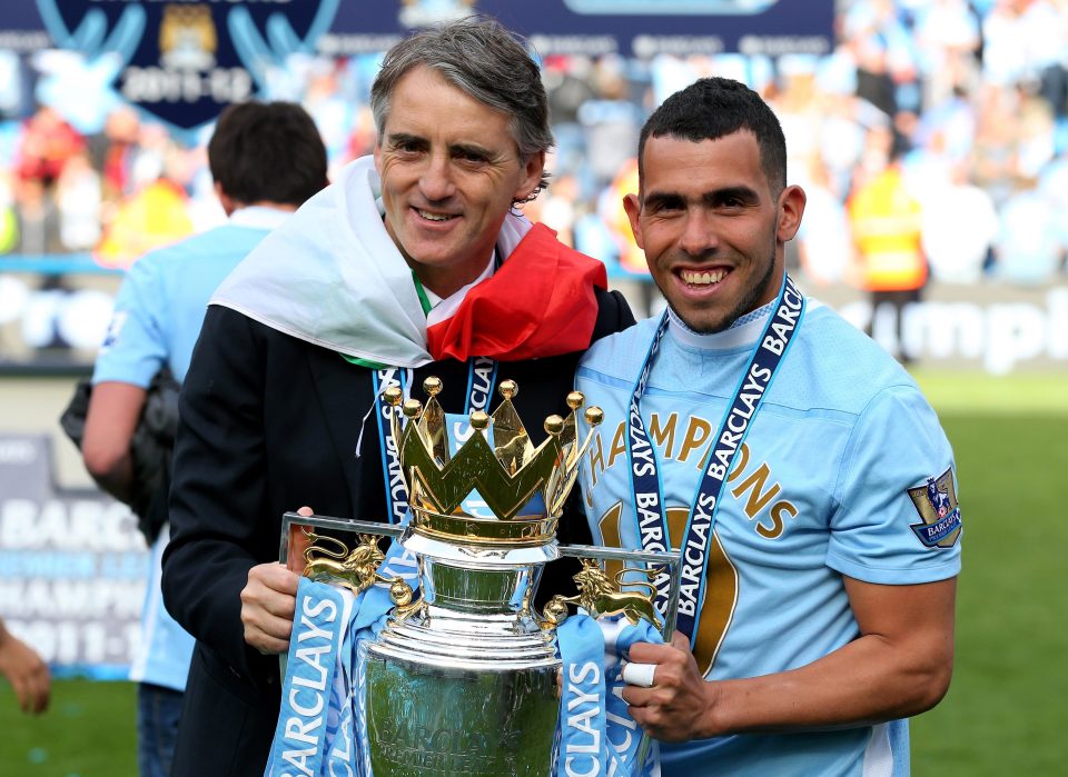  Tevez scored as many goals in the 2011/12 Prem season as he did in his 2007/08 European campaign