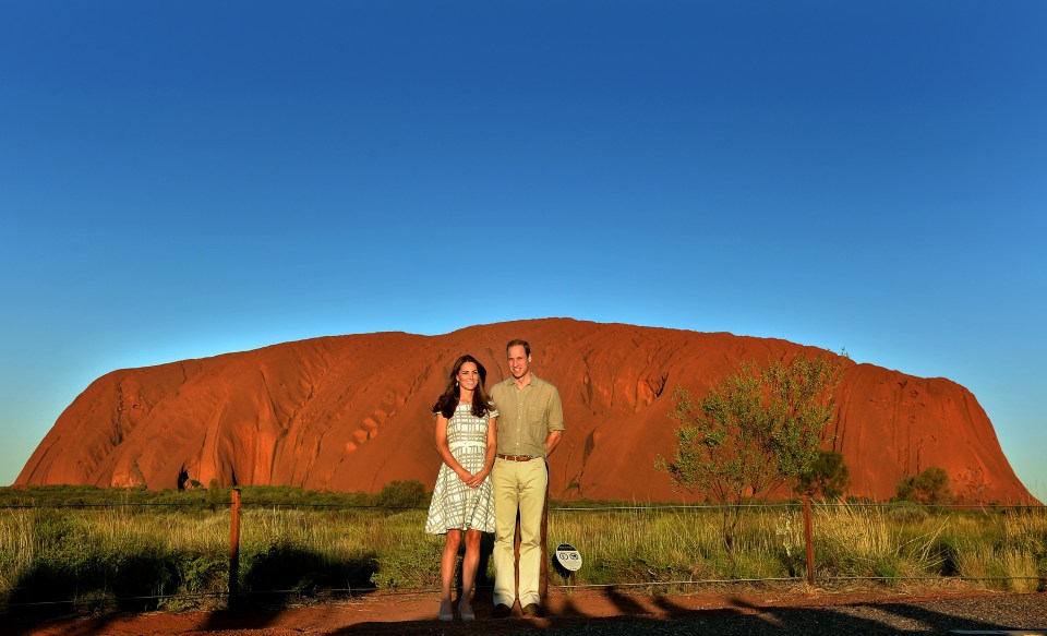  The couple previously visited Uluru during their tour