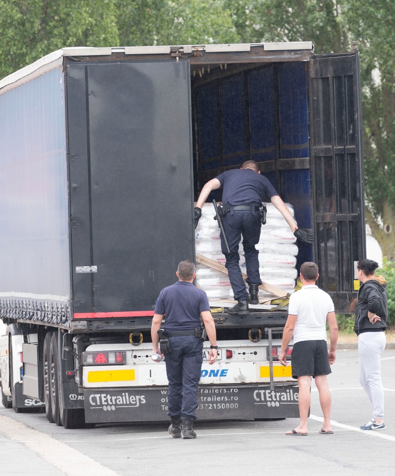  French border guards impounded the trucks after realising the vital masks were on board