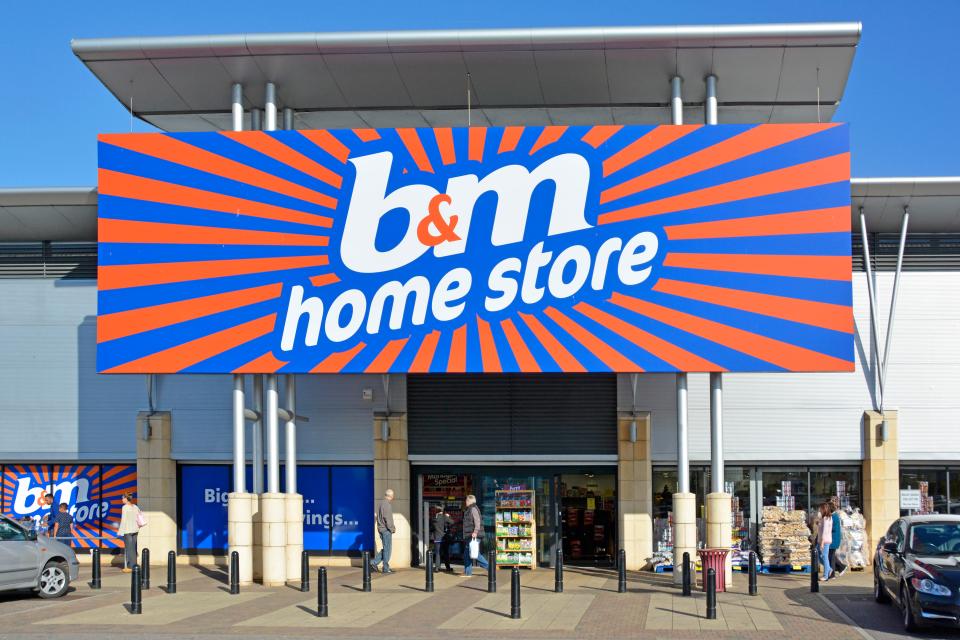  B&M stores are operating with normal opening hours