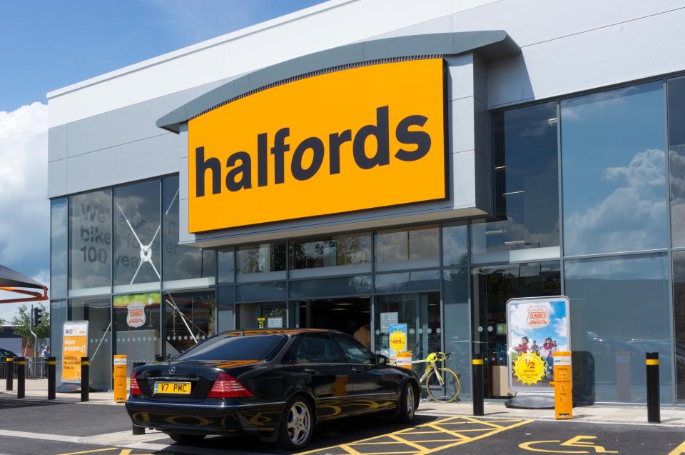  Most Halfords stores will reopen by the end of the week