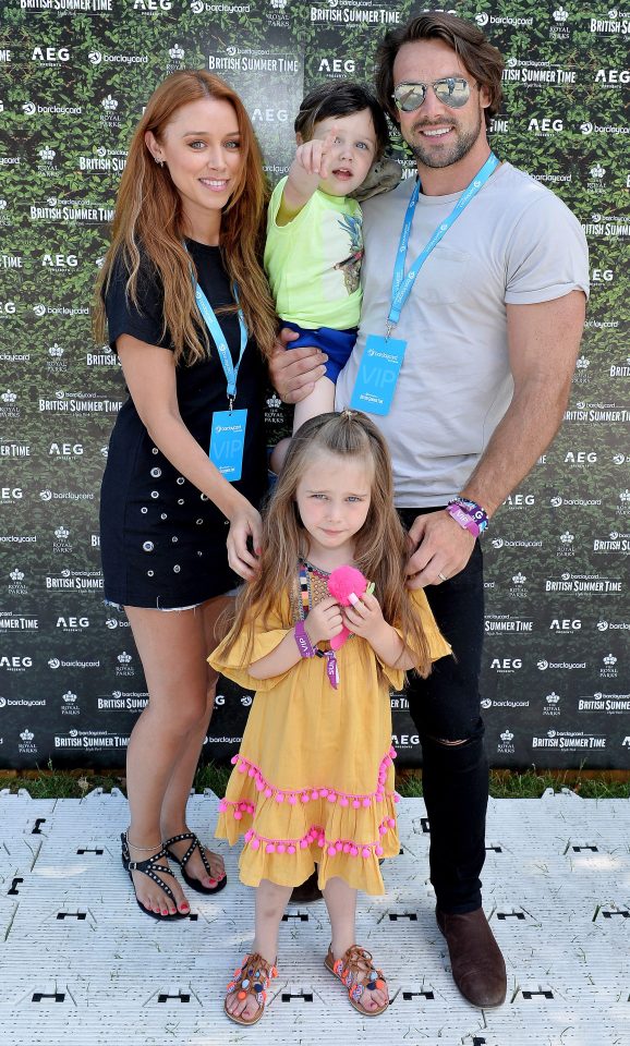 Una Healy and love-rat ex Ben Foden and their children Aoife Belle and Tadhg John