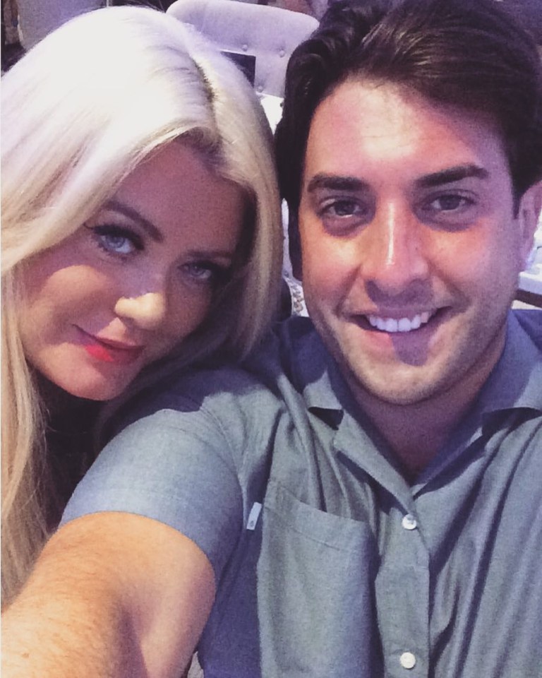 James with girlfriend Gemma who has also remained by his side