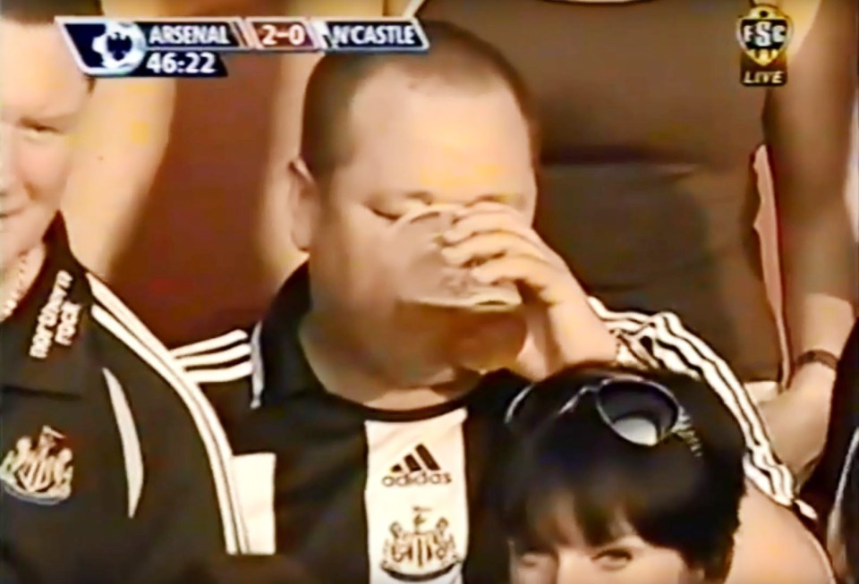  Mike Ashley was once spotted on Sky drinking a beer during a Newcastle game