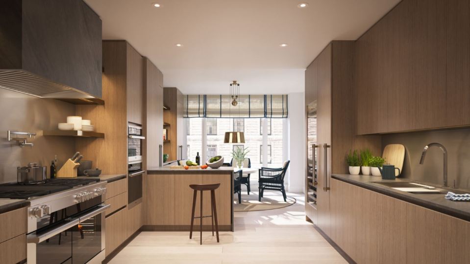  Hamilton's kitchen provides plenty of space for entertaining guests