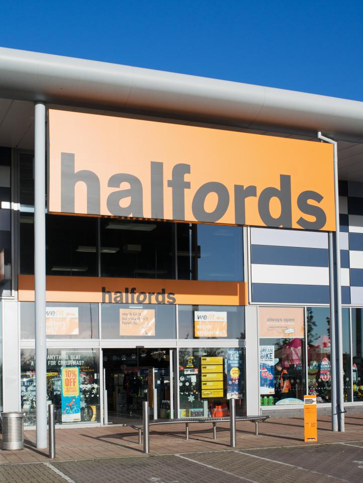  Halfords are providing deliveries