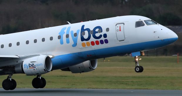 Flybe plane taking off