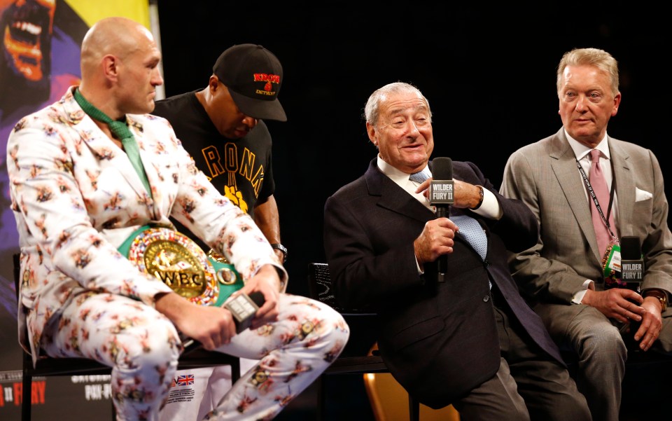  Promoter Bob Arum denied that he has been in talks for Tyson Fury to fight AJ