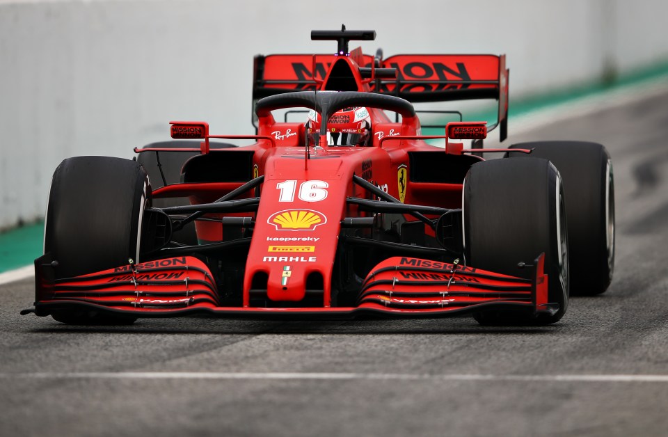  Charles Leclerc in his Ferrari will lead the chasing pack this year