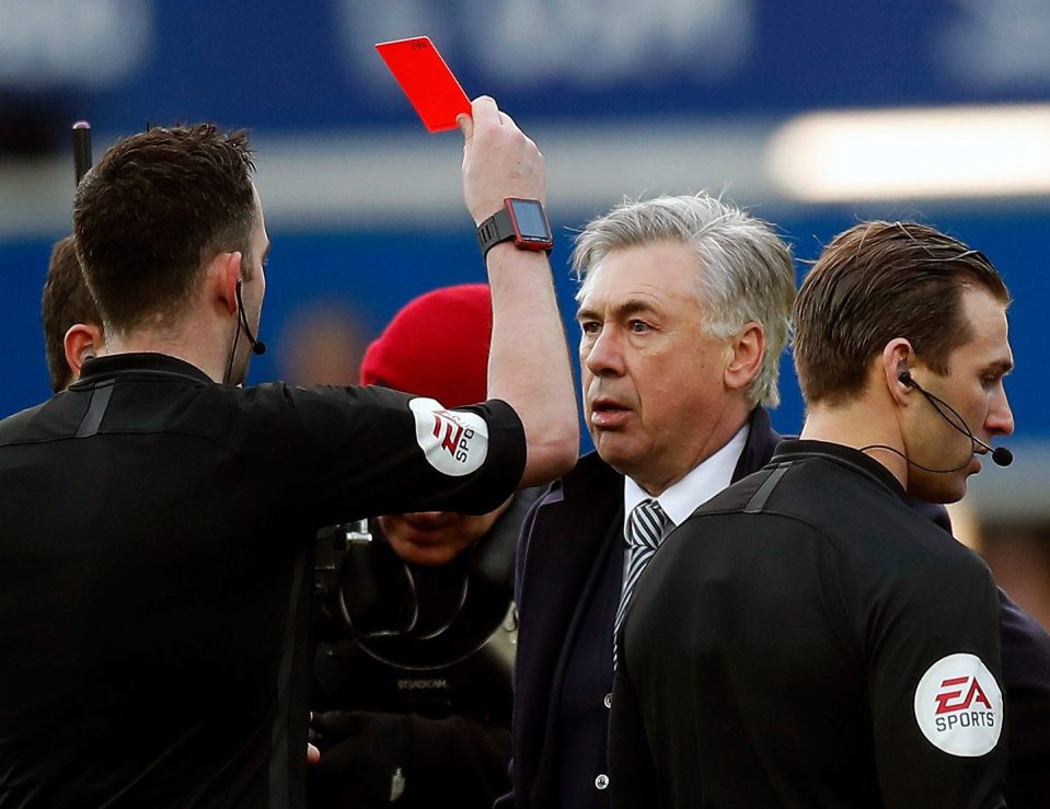  Ancelotti will have to sit in the stands for his return to Chelsea