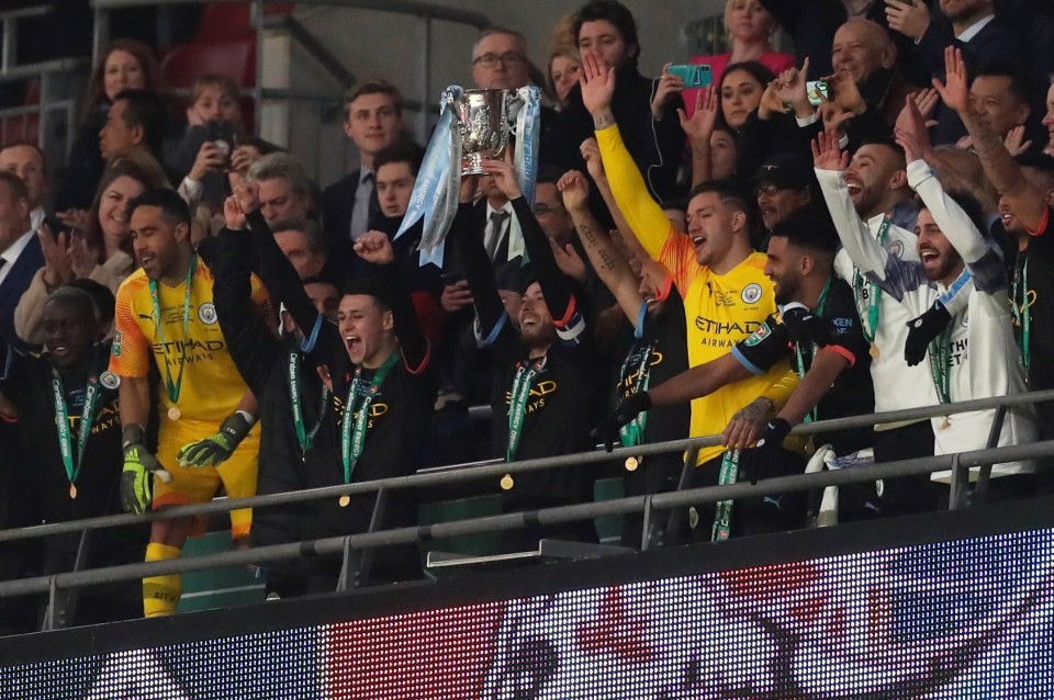  City lifted their third consecutive League Cup