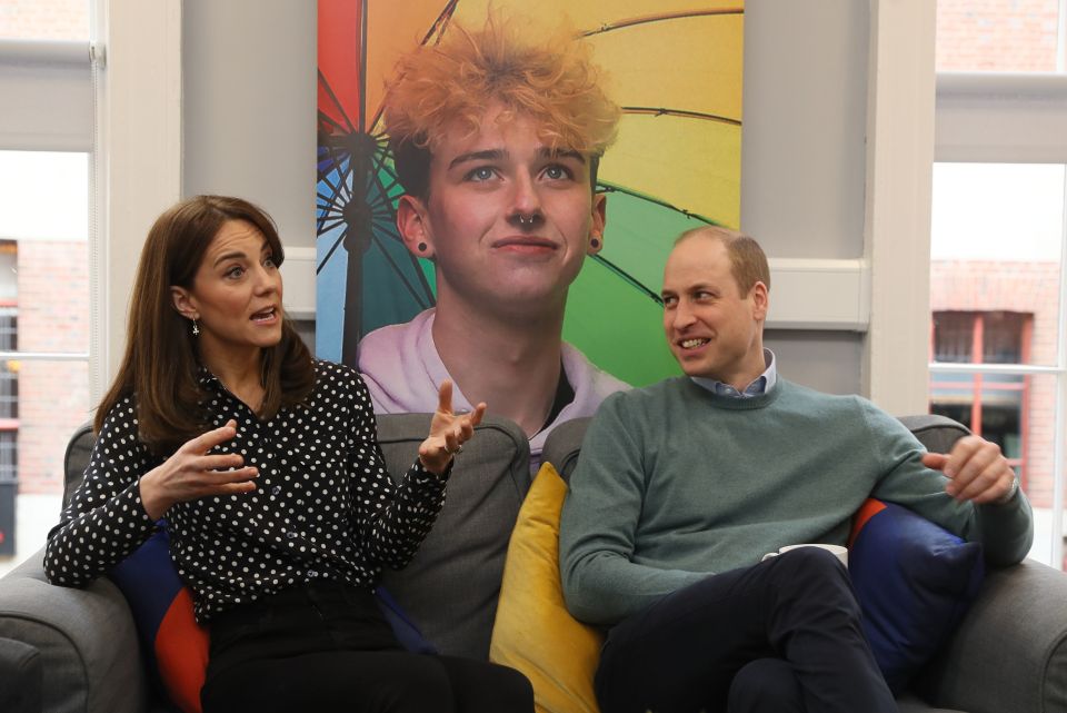  The Duke and Duchess of Cambridge during a visit to mental health charity Jigsaw in Dublin