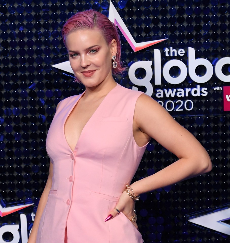 Fellow pop star Anne-Marie looked pretty in pink at the bash