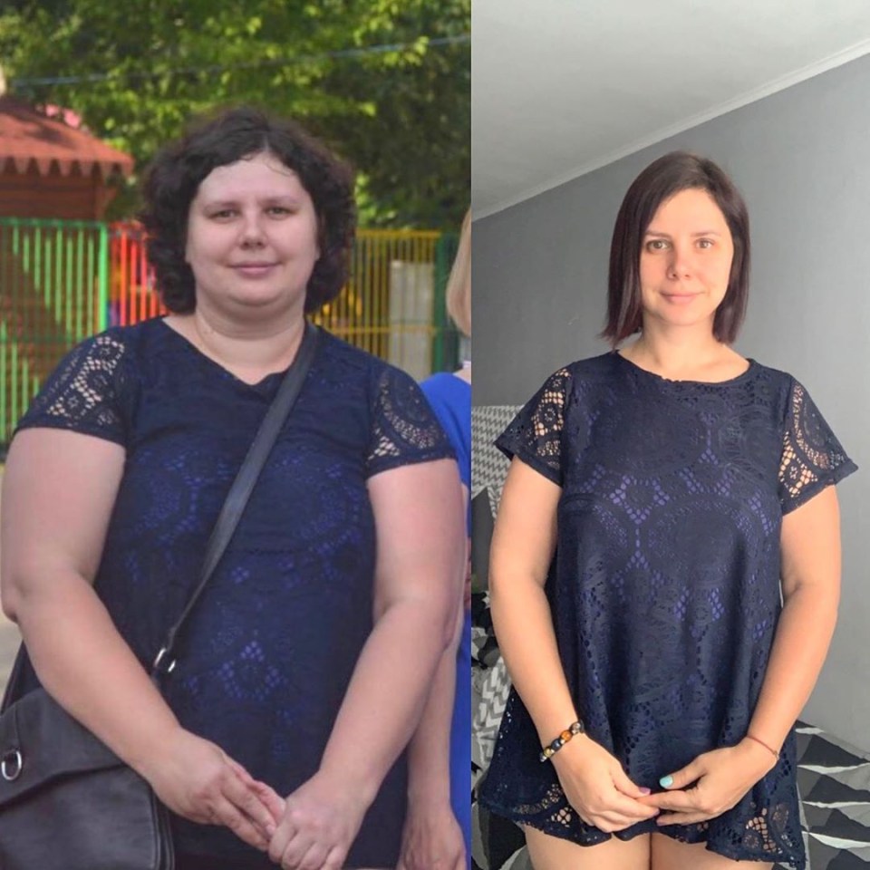  Marina, pictured, initially weighed 132kg before losing 58kg