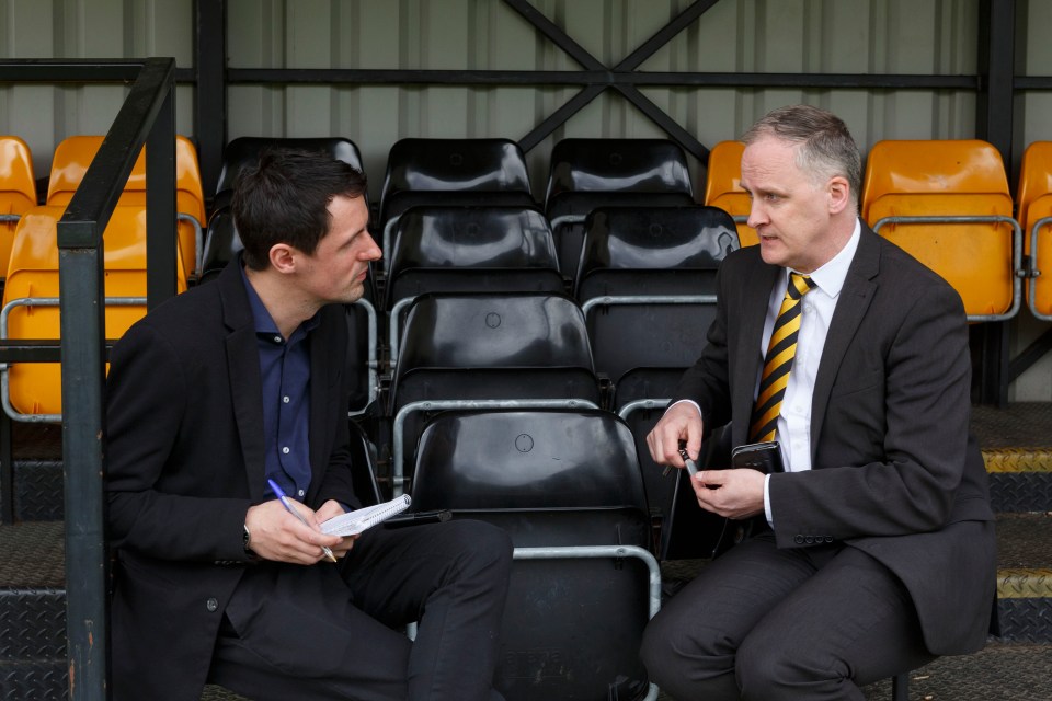  Fort William chairman Peter Murphy (right)