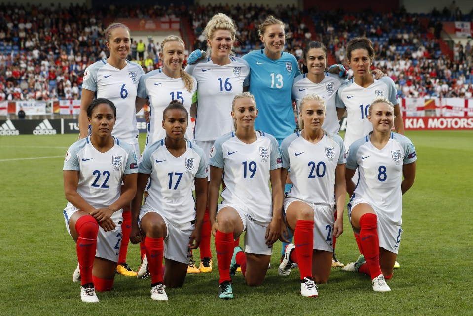  Alex, front left, with the England football team