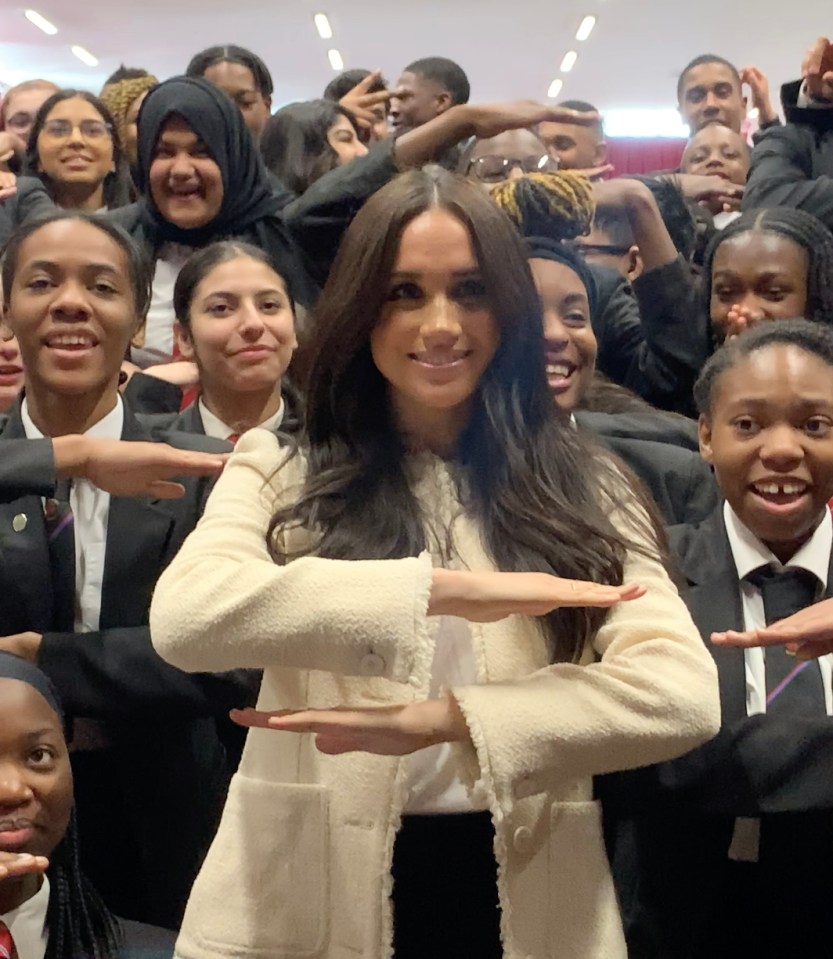  Meghan at the Robert Clack Upper School in Dagenham