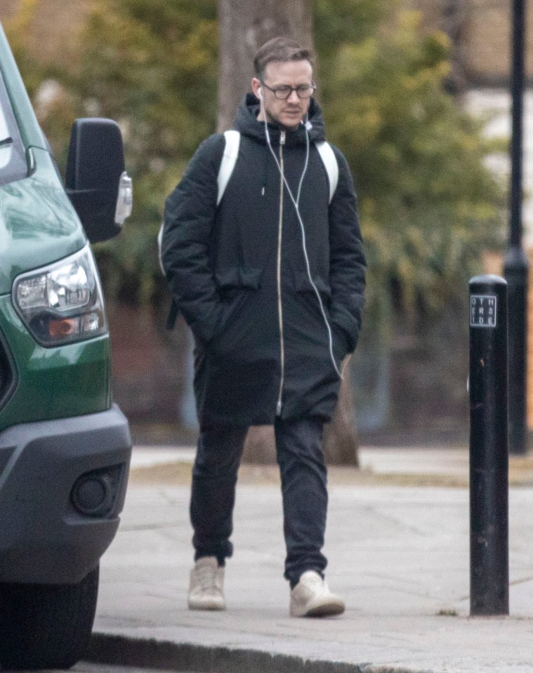  Kevin Clifton looked glum as he was spotted for the first time