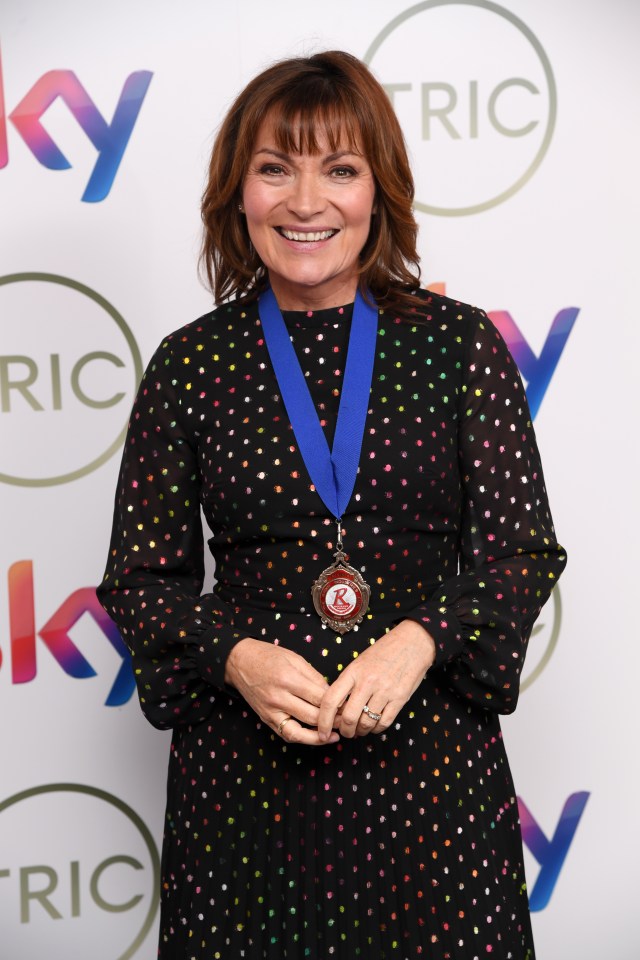 Lorraine Kelly wore a fashionable black dress