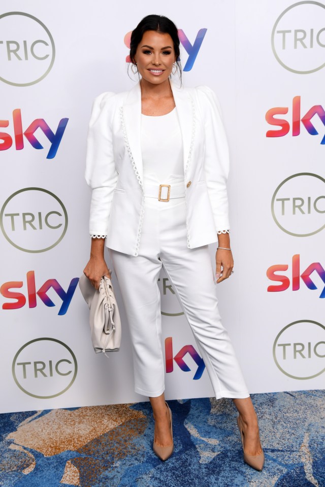 Jess Wright looked great in her white suit