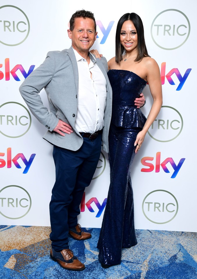 Katya also posed with Strictly partner Mike Bushell