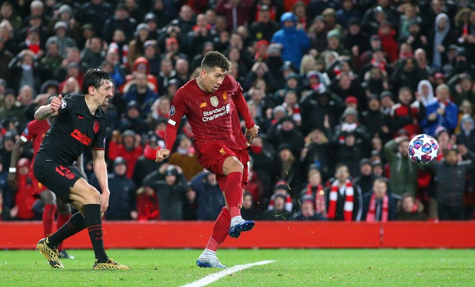  Roberto Firmino put Liverpool ahead on goal difference early in extra time