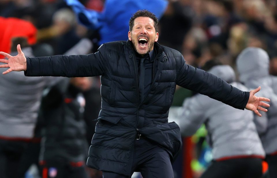  It was pure delight for Diego Simeone as his side overcame the odds to win