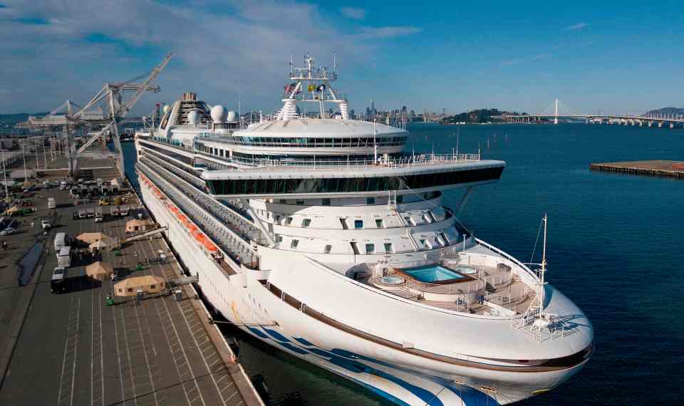  Passengers on the Grand Princess US cruise ship have tested positive for the virus