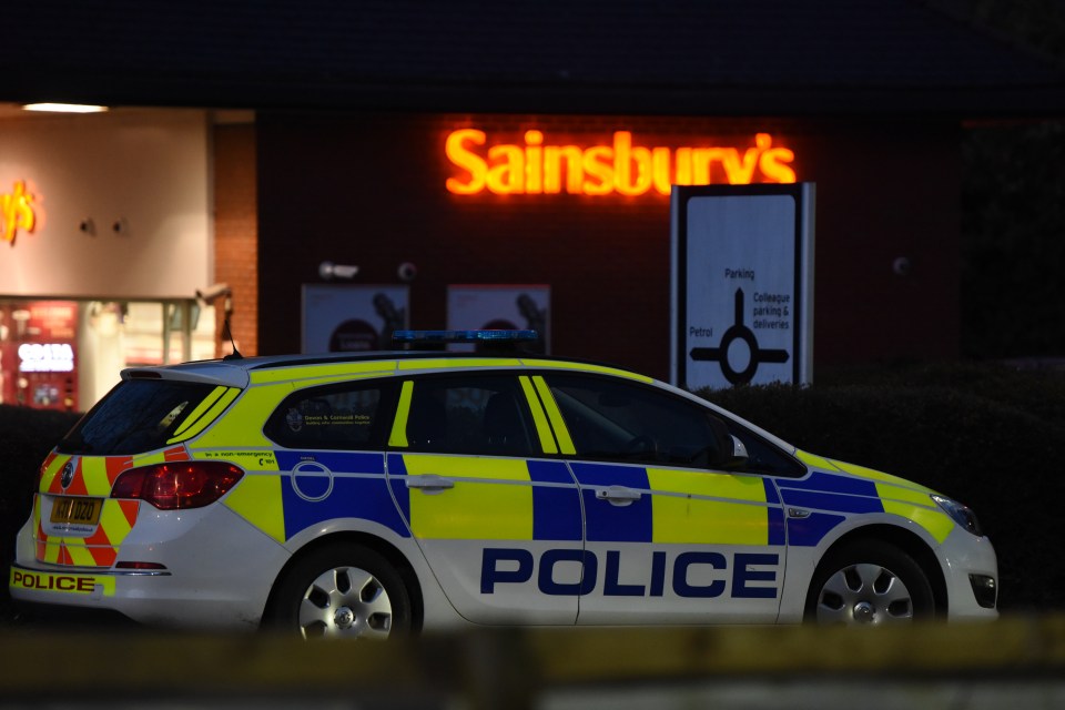  The victims were injured at a Sainsbury's superstore in Exeter, Devon - with a man since arrested on suspicion of attempted murder