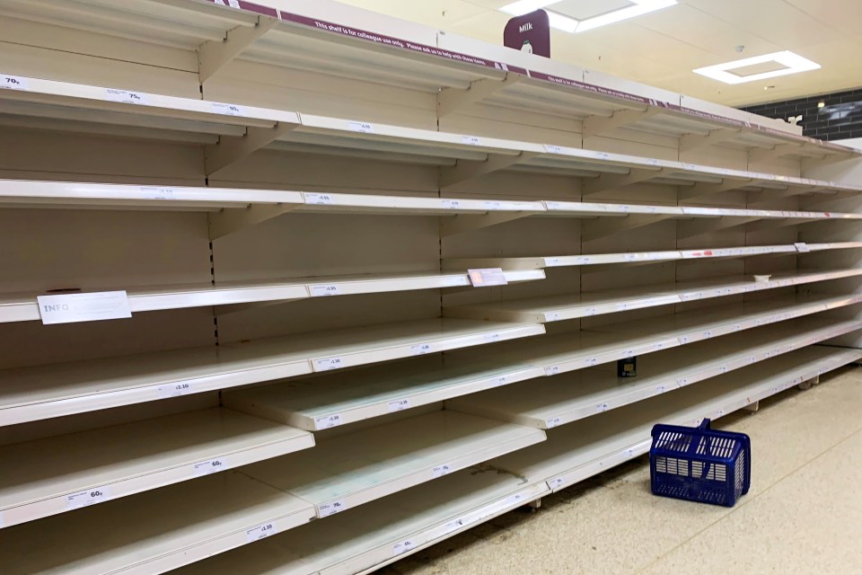  Shoppers have been stripping shelves of goods