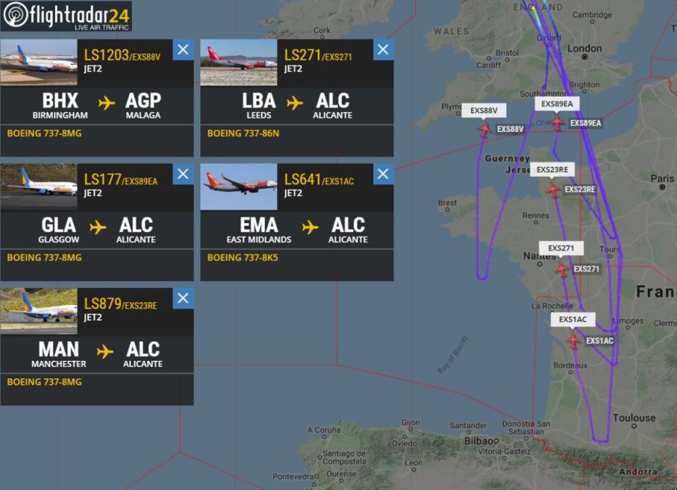  Jet2 flights are being turned around as the measures were brought in immediately