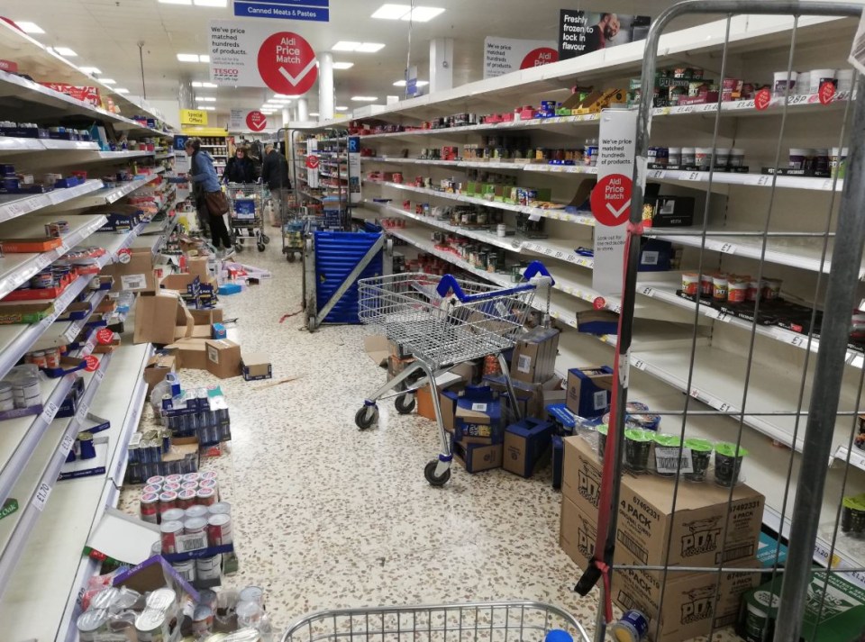 Shoppers left a ‘staggering’ trail of destruction in a north London Tesco