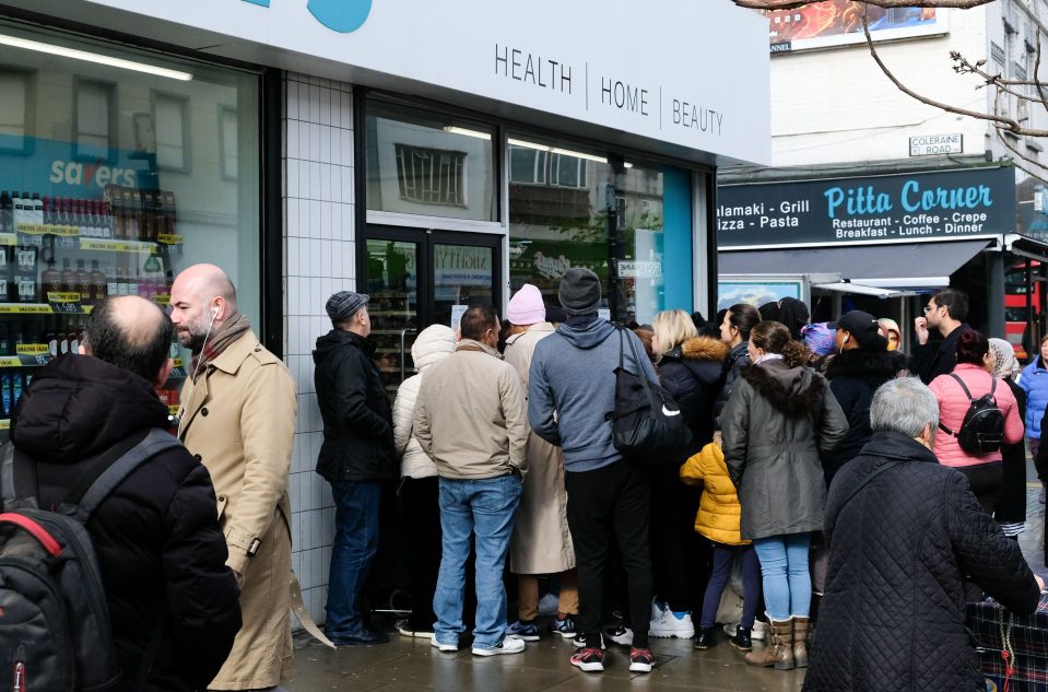  Fears of a coronavirus lockdown meant shoppers were keen to stock up on certain items