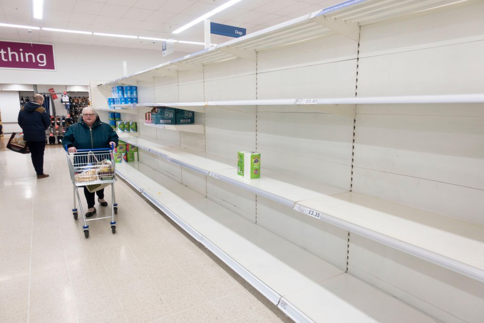  Toilet rolls sold out at Tesco in Leith, Edinburgh