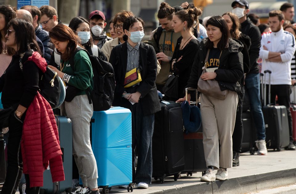  Chaos at European airports after travel ban imposed