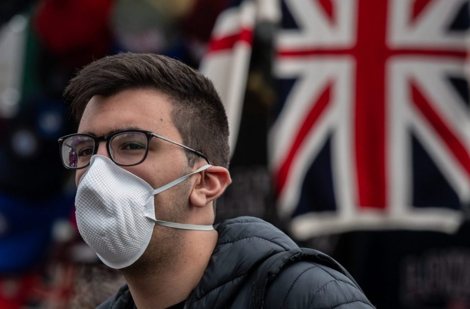  Many in London are trying to protect themselves with masks