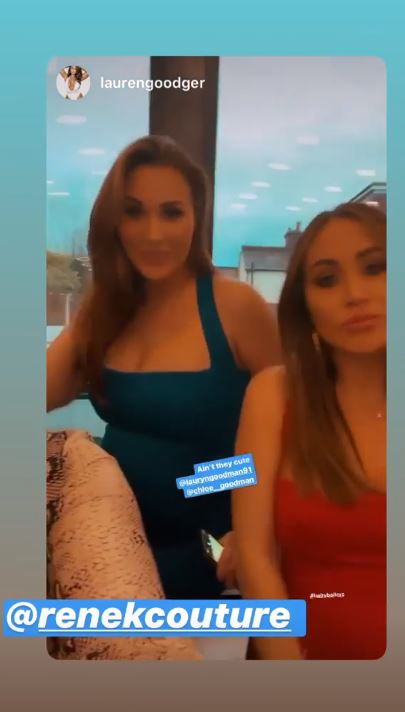 Lauren shared footage from inside the baby shower